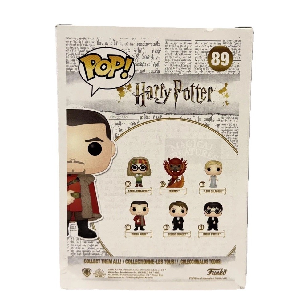 Funko Pop Harry Potter Viktor Krum #89 Vinyl Figure Wizarding World Boxed - Picture 3 of 6